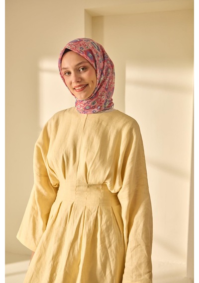 Silk Home Soft Eşarp 73090-21 Pembe, Eflatun, Somon Pembe, Pastel Yeşil