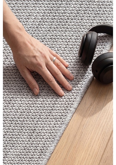 Kaymaz Taban Yıkanabilir Krem Halı Jüt Kilim Yıkanabilir Örme Gri Sisal Kilim Gri Gri