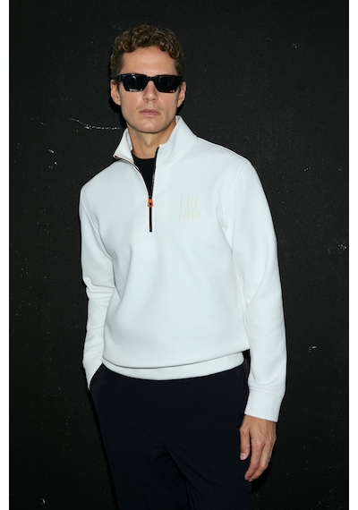 Lufian Chase Erkek Sweatshirt 112030213 Ekru