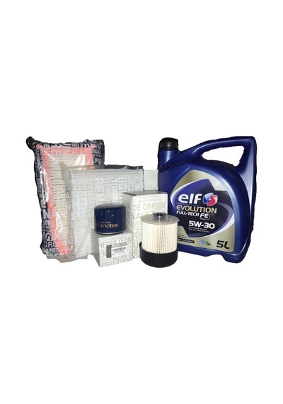 Elf Evolution Full-Tech FE 5W-30 Motor Yağı 5 L + Dacia Lodgy 1.5 Dci Yağ Bakım Seti