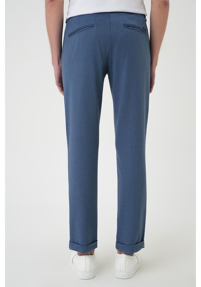 Efor Comfort Fit Beli Lastikli İndigo Jogger Pantolon P 1183 İndigo