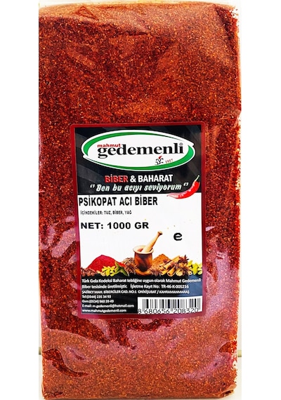 Mahmut Gedemenli Psikopat Acı Biber 1 KG