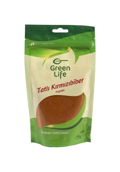 Green Life Tatlı Kırmızı Toz Biber Zipli 75 G