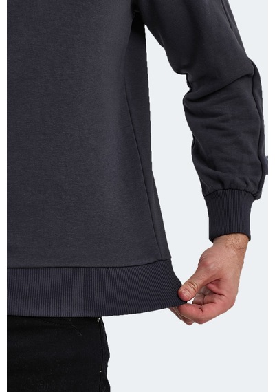 Slazenger Sammy In Erkek Sweatshirt Koyu Gri