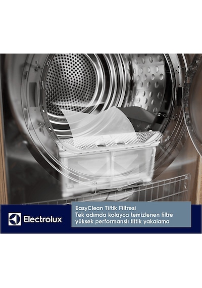 Electrolux EW7D285UT 700 Serisi Delicatecare A+++ Enerji Sınıfı 8 Kg Inverter Isı Pompalı Kurutma Makinesi Beyaz