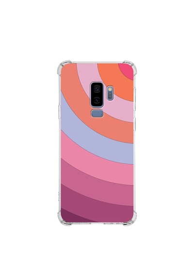 Samsung Galaxy Uyumlu S9 Plus Köşe Korumalı Antişok Kapak Renk Cümbüşü Tasarımlı Silikon Kılıf