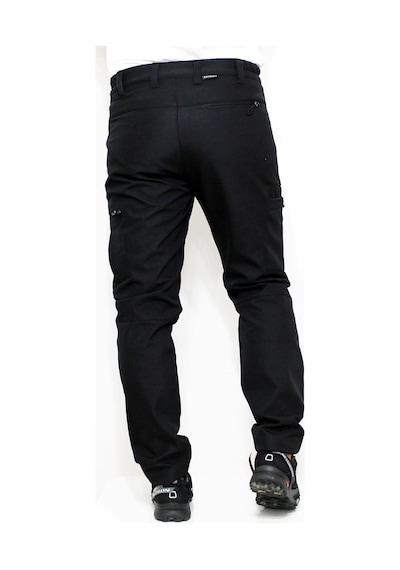 Mudwill Siyah Zipper Kargo Cepli Softshell Pantolon Siyah
