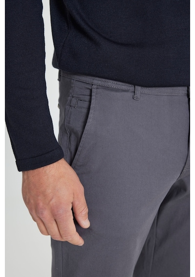 Ac&Co / Altınyıldız Classics Slim Fit Dar Kesim Pamuklu Esnek Chino Erkek Pantolon - Antrasit