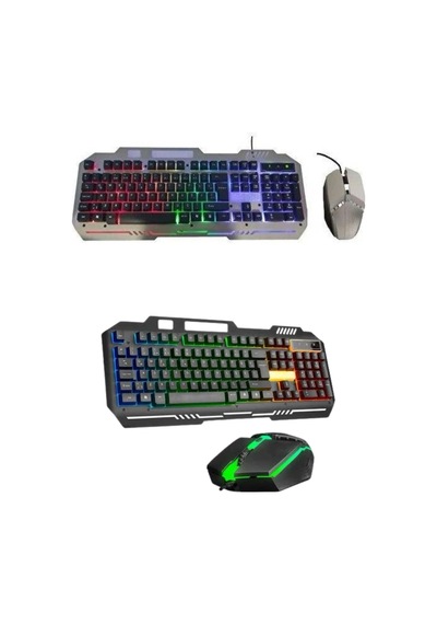 Mey İthalat Rgb Işıklı Gaming Klavye Q Klavye Mouse  54683267