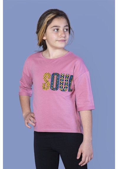 Toontoy Kids Toontoy Kız Çocuk Soul Baskılı Tişört Gülkurusu