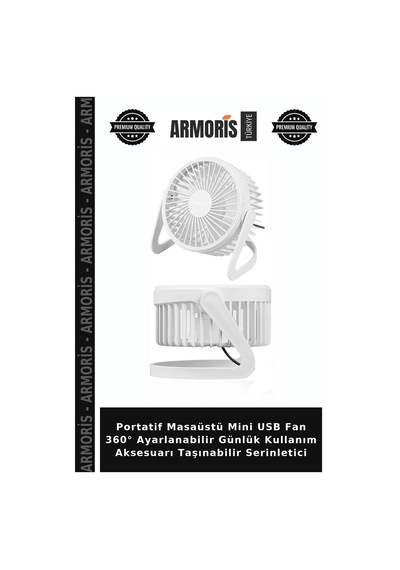 Portatif Masaüstü Mini Usb Fan 360 Ayarlanabilir Günlük Kullanım Aksesuarı Taşınabilir Serinletici