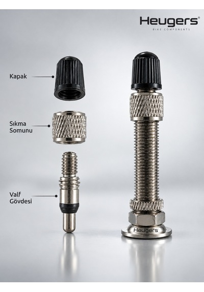 Heugers 20x1.50 - 1.90 Hollanda Dunlop Siboplu Bisiklet İç Lastik Seti 2 Adet + Dönüştürücü Hediyeli
