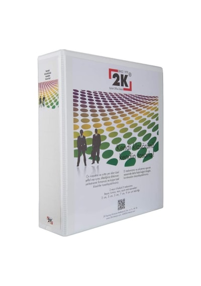 2k 7 Cm. 2 Halkalı Beyaz  Klasör