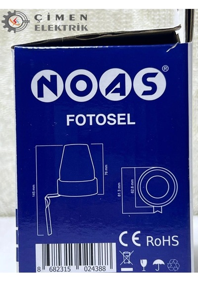 1 Adet Noas Yl04 8001 Fotosel 1200w 10a Renkli