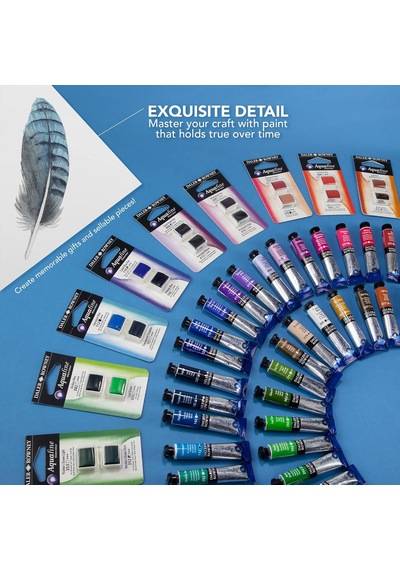 Aquafine H/p Blister Set 21 Sanatçi Tipi Tablet Suluboya, Sepia Hue/paynes Grey Genel