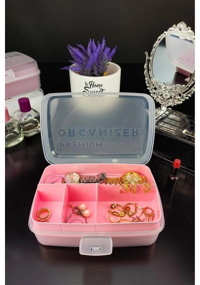 Organize Kutu 12 Bölmeli 2 Lt Pembe
