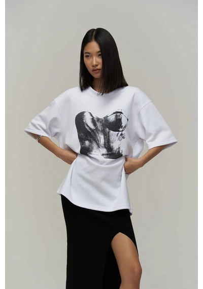 Corset Beyaz Oversize Beyaz