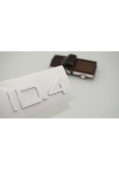 Dk Tuning Vw Volkswagen İd 4 Bagaj Beyaz Yazı Logo Arma -