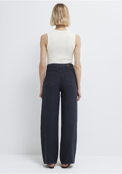 Mavi - Lacivert Keten Pantolon 1011267-86952