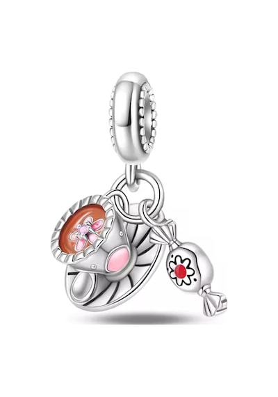Fubena Kahve Bardağı Ve Şeker Sallantılı Charm Gümüş
