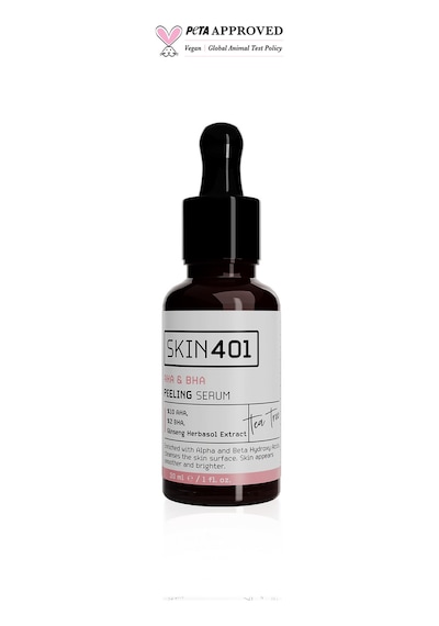 Skin401 Aha %10 Bha %2 Canlandırıcı Cilt Tonu Eşitleyici Yüz Peeling Serum 30ml