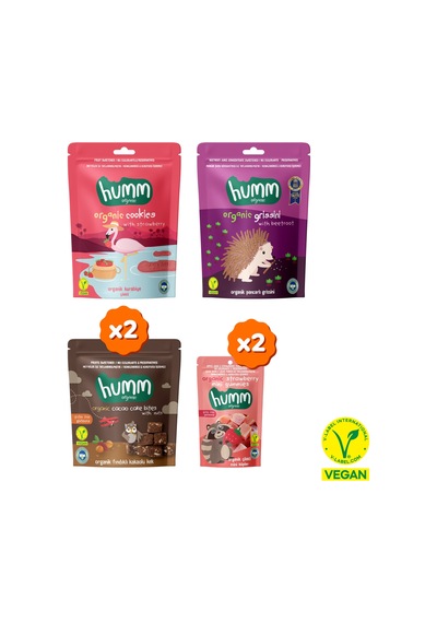 Organik Çilek & Grissini Mini Paket - 6 Adet 4 Çeşit