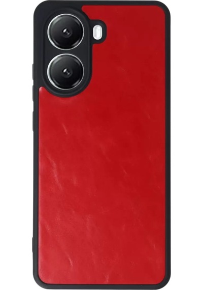 Newface Xiaomi Poco X7 Pro Kılıf Aras Deri Kapak - Kırmızı