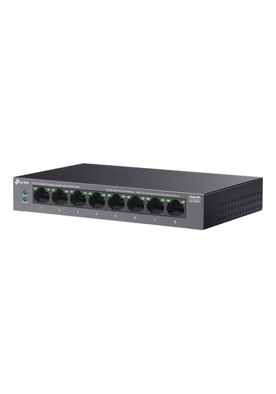 Tp-lınk Ls108gp, Green Tech, 8 Port Gigabit, Poe 62w, Yönetilemez, Metal Kasalı Switch