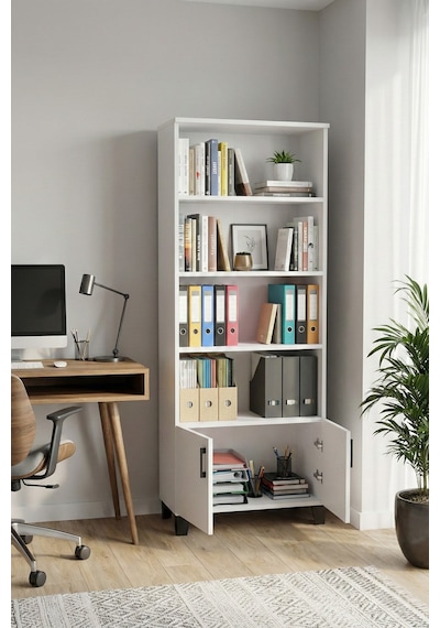 Reyo Falez Kitaplık Modern Çok Amaçlı Dolaplı Raflı Ofis Salon Mutfak Düzenleyici Çok Raflı 251 Beyaz Reyo Falez Kitaplık Modern Çok Amaçlı Dolaplı Raflı Ofis Salon Mutfak Düzenleyici Çok Raflı 251 Beyaz