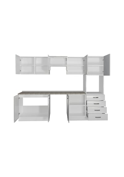 Decoraktiv Elite 280q Ankastre Boy Dolaplı Mdf Hazır Mutfak Dolabı - Tezgah Dahil - Parlak Beyaz Decoraktiv Elite 280q Ankastre Boy Dolaplı Mdf Hazır Mutfak Dolabı - Tezgah Dahil - Parlak Beyaz