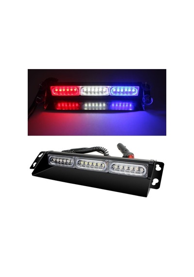 Çakar Lamba 13 Fonksiyonlu 18 Led 12V Kırmızı-Mavi-Beyaz Lapa53 N11.45