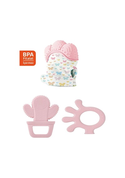 Tr Ultra Diş Kaşıyıcı Set, Pembe, Bpa/pvc/fitalat İçermez Genel