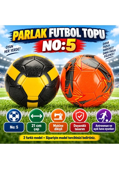 Futbol Topu Parlak No:5