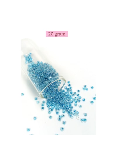 Dökme Cam Kum Boncuk 8/0 3 Mm - 4 Renk - Toplam 80 Gram - Bnc423