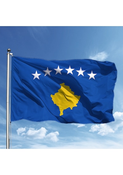 Kosova Bayrağı 150 225 Tek Ebat