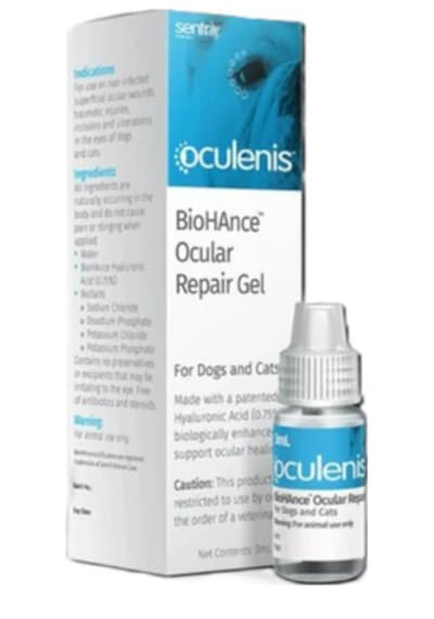 Sentrx Biohance 3 Ml Kedi & Köpek İçin Kornea Ülseri, Çizik, Göz Yarası & Biyo-iskelet Onarım Jeli