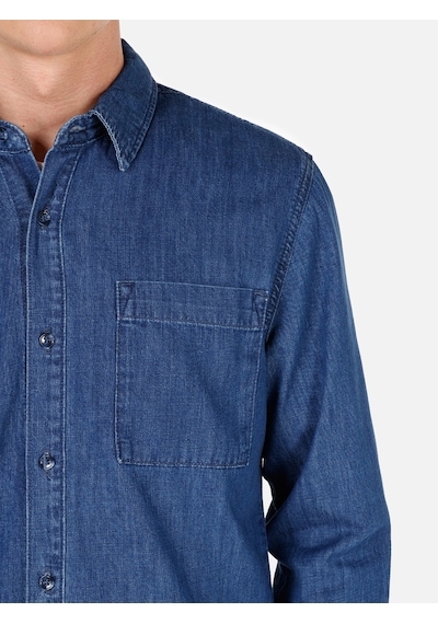 Colin's Colins Mavi Erkek Gömlek U.kol Cl1070652 Q1.v1 Dn04060 Denim