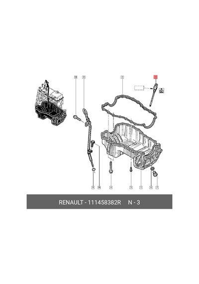 Laguna / Clio 3 Yağ Sonda Müşürü 111458382r