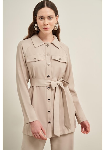 FTZ Women Ftz Pantolonlu Takım Taş 31030 Taş