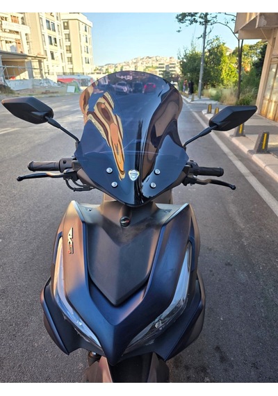 Motocam Kuba Vizy 50 Ön Cam 2025-2026 Model 43cm Siyah Renkli Sportif