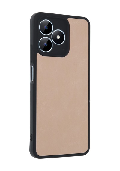 Uryport Realme Note 50 4g Kılıf Aras Deri Kapak - Pudra