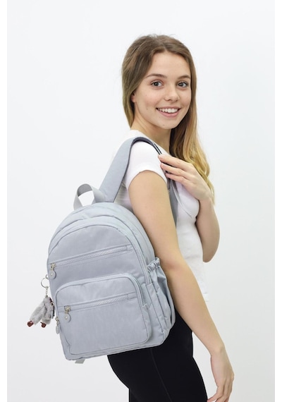 Probag Sevimli Peluş Figürlü Günlük Kadın Sırt Çantası Şık, Kullanışlı, Okula Ve Seyahate Uygun Gri
