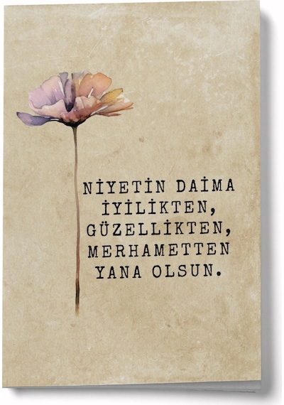 İyilik, Güzellik Merhamet Mini Defter Çok Renkli