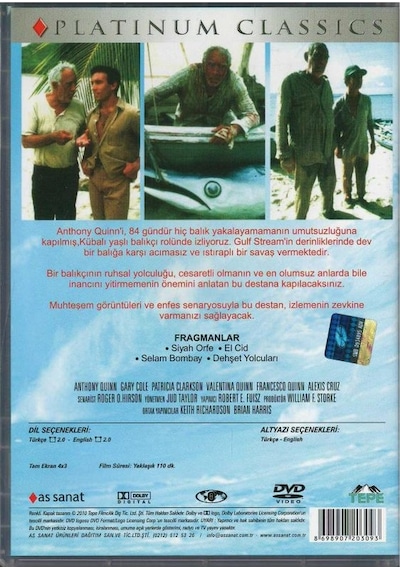 Ihtiyar Adam ve Deniz The Old Man And The Sea Dvd