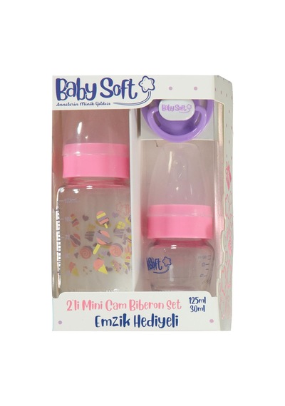 Baby Soft 2'li Mini Cam Biberon Set-pembe - Pembe