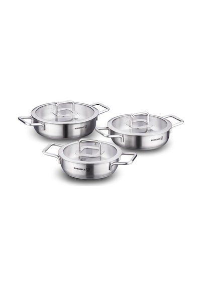 Korkmaz Stella 6 Parça Omlet Set A2929 Gümüş