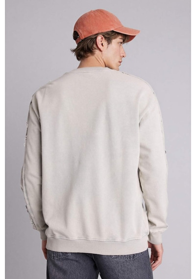 Defacto Boxy Fıt Bisiklet Yaka Sweatshirt H6268ax26spgr368 Gri-gr368