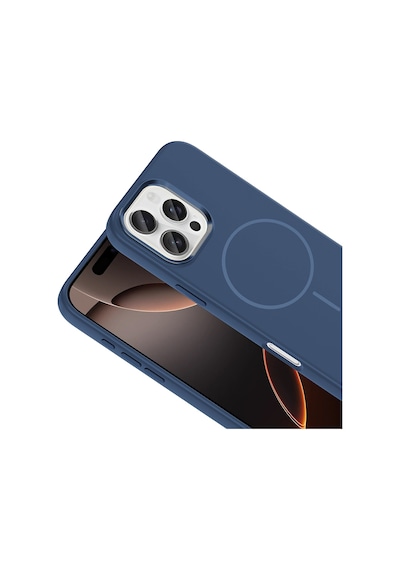 Apple Uyumlu iPhone 16 Pro Max Kılıf M-safe Şarj Özellikli Metal Kamera Çerçeveli Sys Edi Silikon Kapak - Siyah Siyah