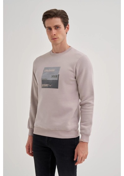 Cazador 5066 Erkek 3 İplik Sweatshirt Gri