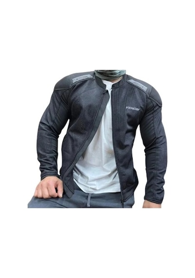 Venom Yazlık Motosiklet Ceketi Comfort Fileli L Beden